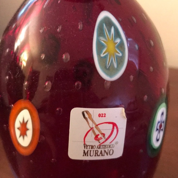 Murano Glass Perfume Bottle, New - Picture 2 of 2